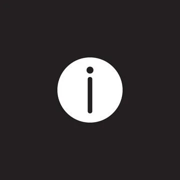 10eps vector illustration of a white information icon with circle Stock Illustration