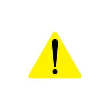 10eps vector illustration of a yellow and black danger warning icon, or symbol Stock Illustration