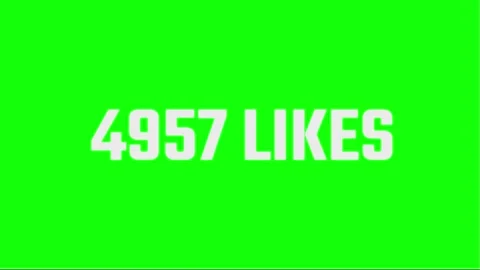 10K likes on a green screen background Stock Footage 340106623