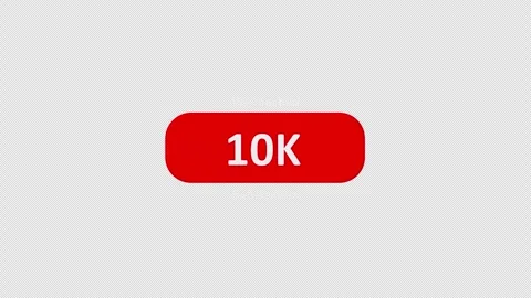 10K Subscriber Counter Animation Video stock 342307923