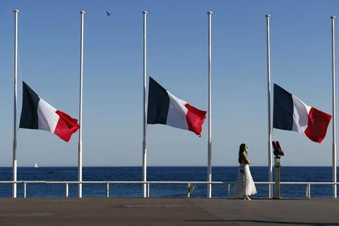 10th Anniversary of terror attack in Nice, France - 16 Jul 2016 Stock Photos