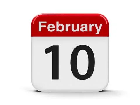 10th February Stock Illustration