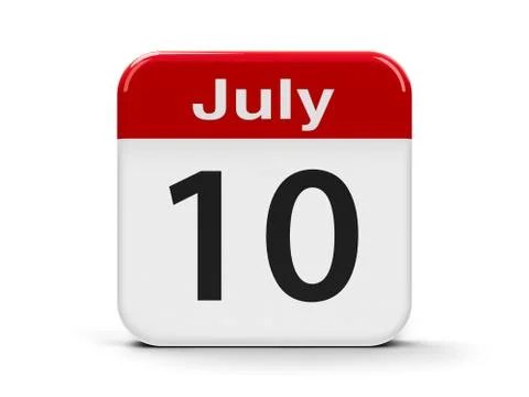 10th July Stock Illustration