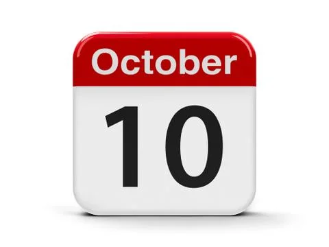 10th October Stock Illustration