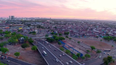 11 AERIAL IMAGE WITH MOVEMENT FROM LEFT TO RIGHT IN THE NEIGHBORHOOD OF JOAN Stock Footage 151534486