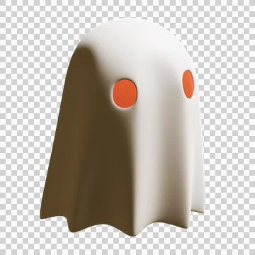 11 Halloween Ghost 3D Render Element Stock Illustration