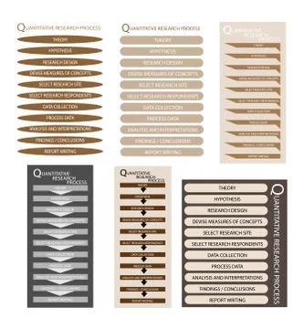 11 Step of Qualitative Research Process Stock Illustration