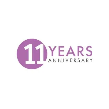 11 years logo Stock Illustration