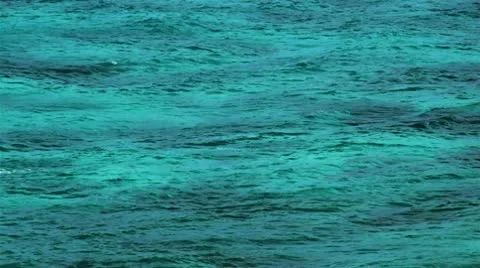 110 Small waves while  windless weather in the blue sea Video stock 10803187