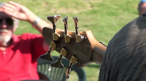 1100   Music at the park Stock Footage 33843562