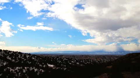 110104 overlook santa fe new mexico Stock Footage 1097237