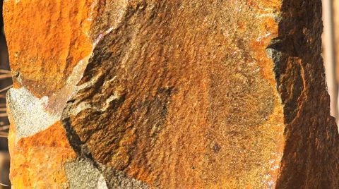110114 water on rock Stock Footage 1097297
