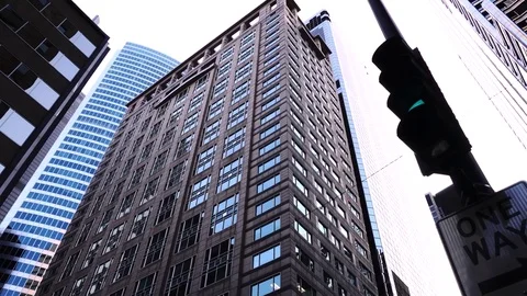11.02.2016 High Buildings in the down town of Chicago Stock Footage 73494083