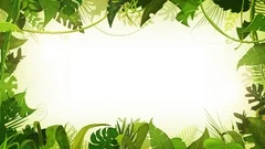 Jungle Tropical Landscape Animation Background Loop