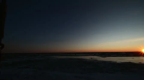 111120 SunsetPan 02 Stock Footage 12726435