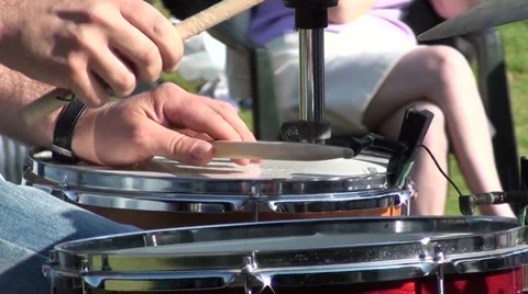1115 Music at the park Stock Footage 33846530
