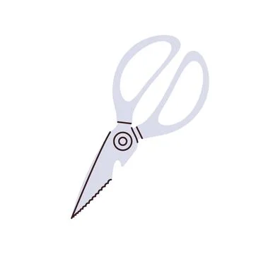 1115.ill.4.kitchen scissors Stock Illustration