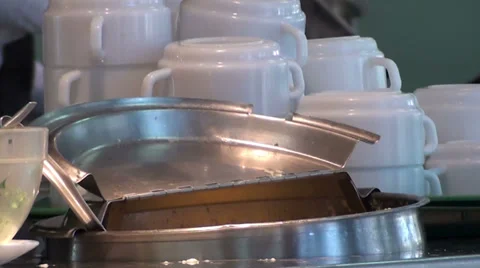 1120 Some cups and plates Stock Footage 36769950