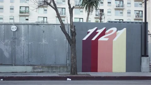 1121 Graffiti Painted Wall Stock Footage 202093851
