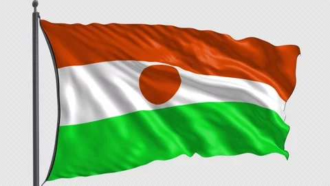 113 Flag of Niger with Alpha channel 3D Rendering 113 Stock Footage 159241193