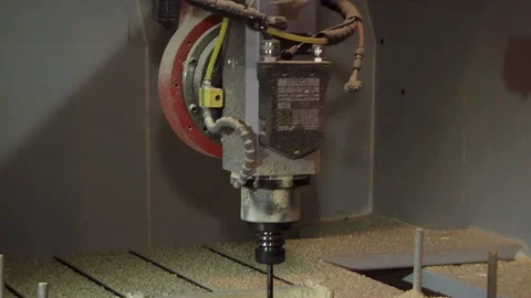 115. Woodworking machine with CNC makes model rigging. Video stock 93282663