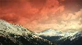 (1151) Early Early Colorado Winter Mountains Snow Sunset Clouds Skiing LOOP! HD Footage