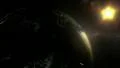 (1155) Looping earth rotation sun space moonlight night-side city lights HD Footage
