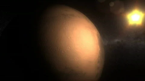 (1159) Space Mars Rotation Global Warming Solar System Sci-Fi Stock-Footage 649625