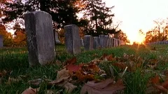 Antietam National Battlefield Grave Sites move right - American Civil War
