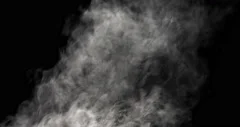 Smoke on a transparent background. Оverlay for different projects, alpha channel