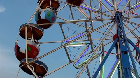 1169 hd   Ferriswheel Video stock 34350770