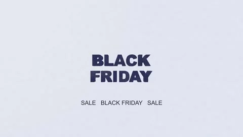 117 Animation Text Stamp on White Paper Black Friday 库存影片 138033362