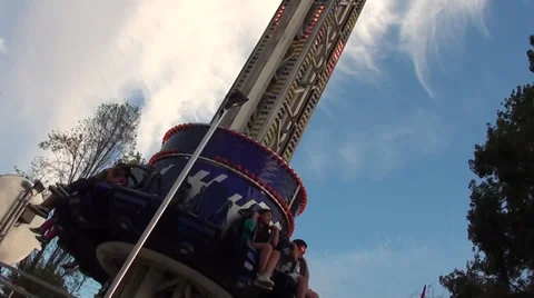 1170  Sunset amusement park Video stock 34351155
