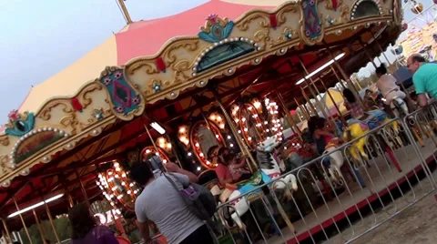 1172 Amusement park Stock Footage 34352810