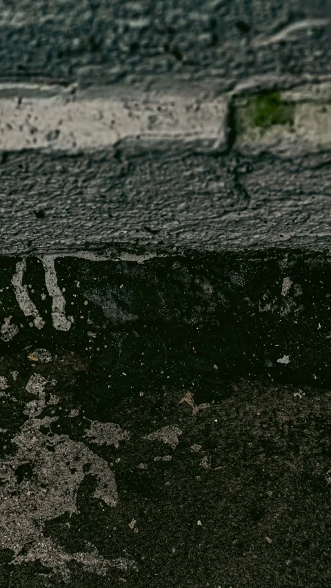117_Weathered concrete ground texture pattern.mp4 Stock Footage 345817397