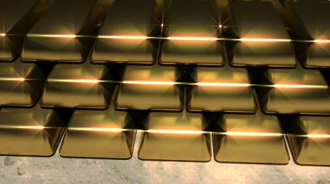 118 Gold Bars Stock Footage 607638