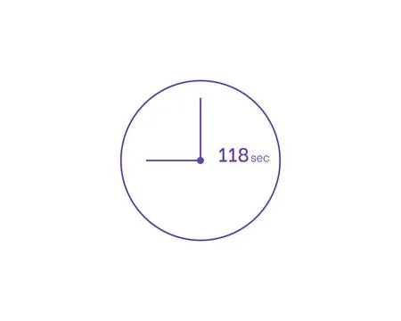 The 118 seconds, Timer 118 sec icon, stopwatch vector icon. Clock and watch.. 库存插图
