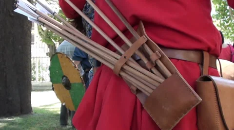 1186 The archer and the arrows Stock Footage 34467600