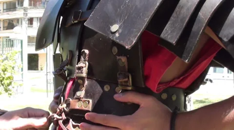 1189 Medieval armor Stock Footage 34530525