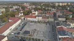 Aerial View Of Oswiecim, The Town Beside The Auschwitz Nazi Concentration Camp