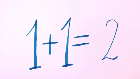 1+1=love Stock Footage 71654950