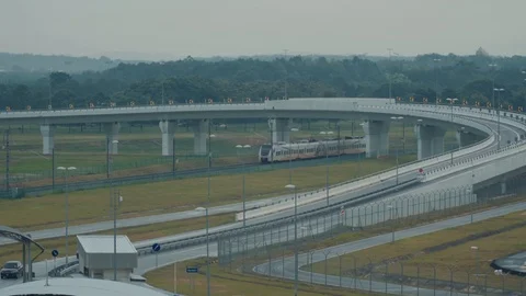 11sept KLIA XPress Stock Footage 101068920
