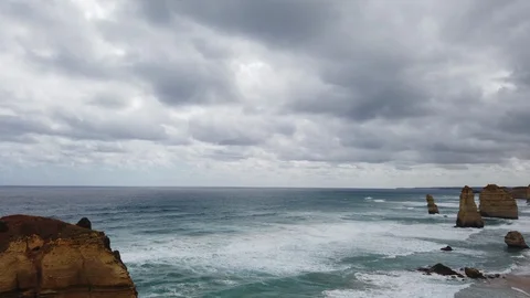 12 Apostle view Video stock 101660108