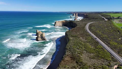 12 Apostles daytime Stock Footage 317496884