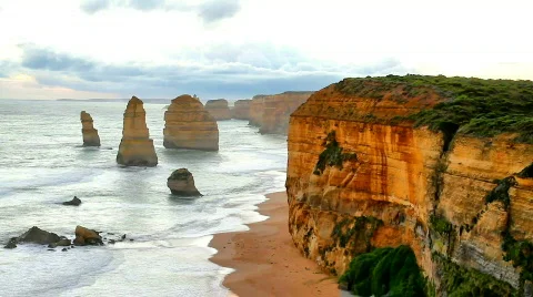 12 Apostles Time Lapse Stockbeeldmateriaal 683165