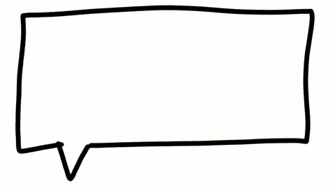 12. Chat Box Animation Handdrawn Speech Frame in Black and White Stock Footage 306863935