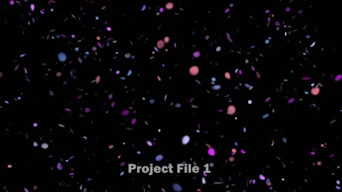 12 Confetti Project Files. Particular Plugin. Stock After Effects