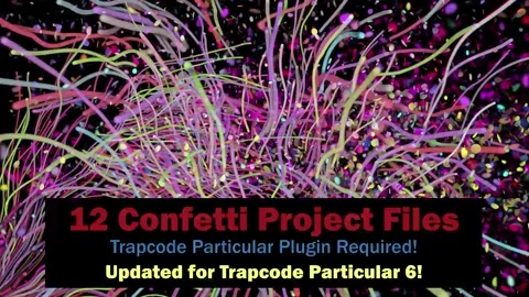12 Confetti Project Files. Particular Version 6 Stock After Effects
