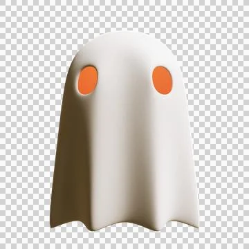 12 Halloween Ghost 3D Render Element Illustrazione stock