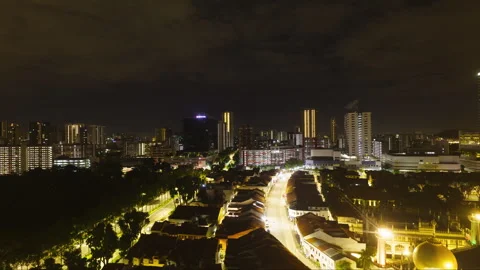 12 Hour Timelapse Singapore Bugis Village Hotel Stock Footage 241908630